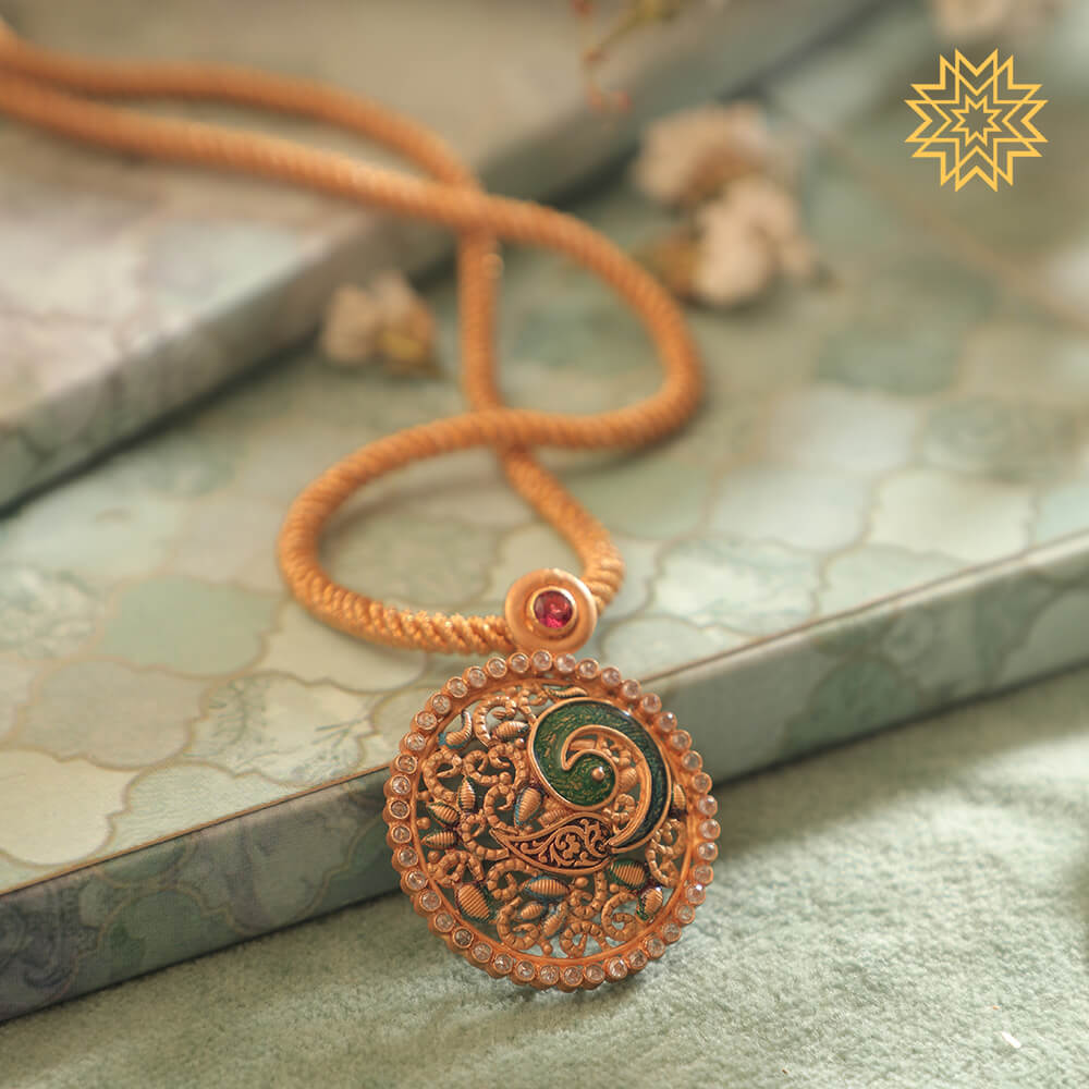 Manubhai Antique Pendant set