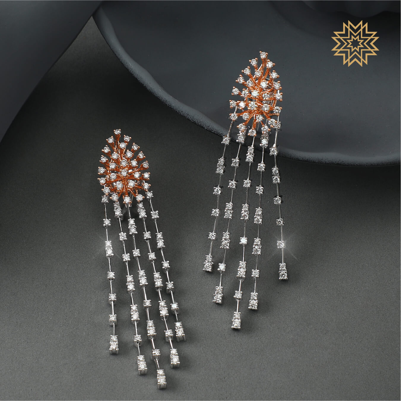 Manubhai Real Diamond Earrings
