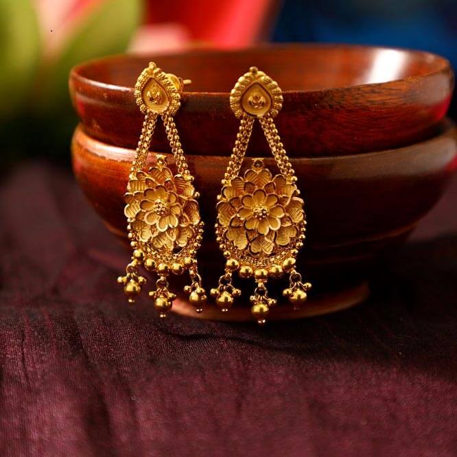 Manubhai Gold Earrings