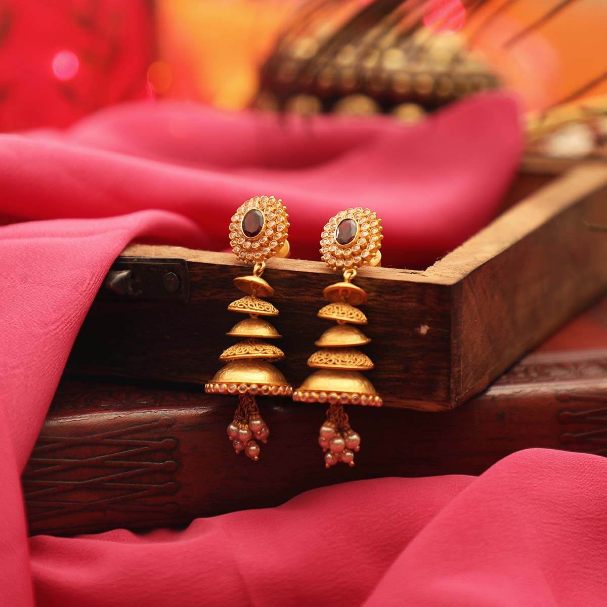 Buy Antique Earrings Online | Antique Earrings by Manubhai.