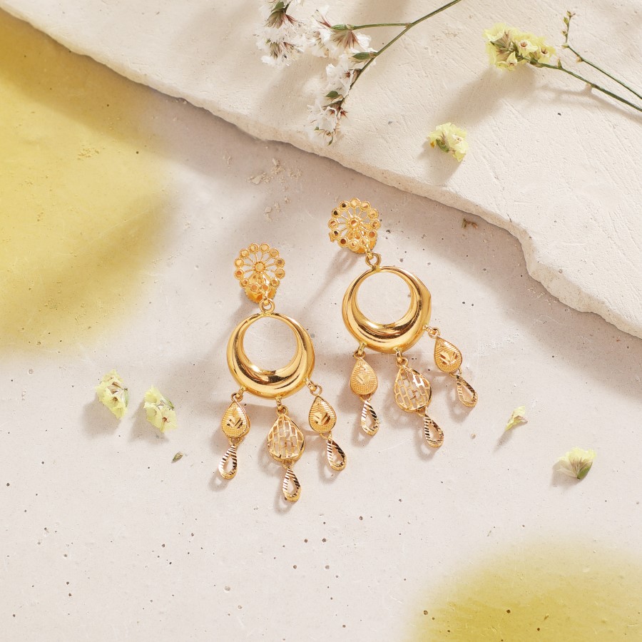 Manubhai Gold Earrings