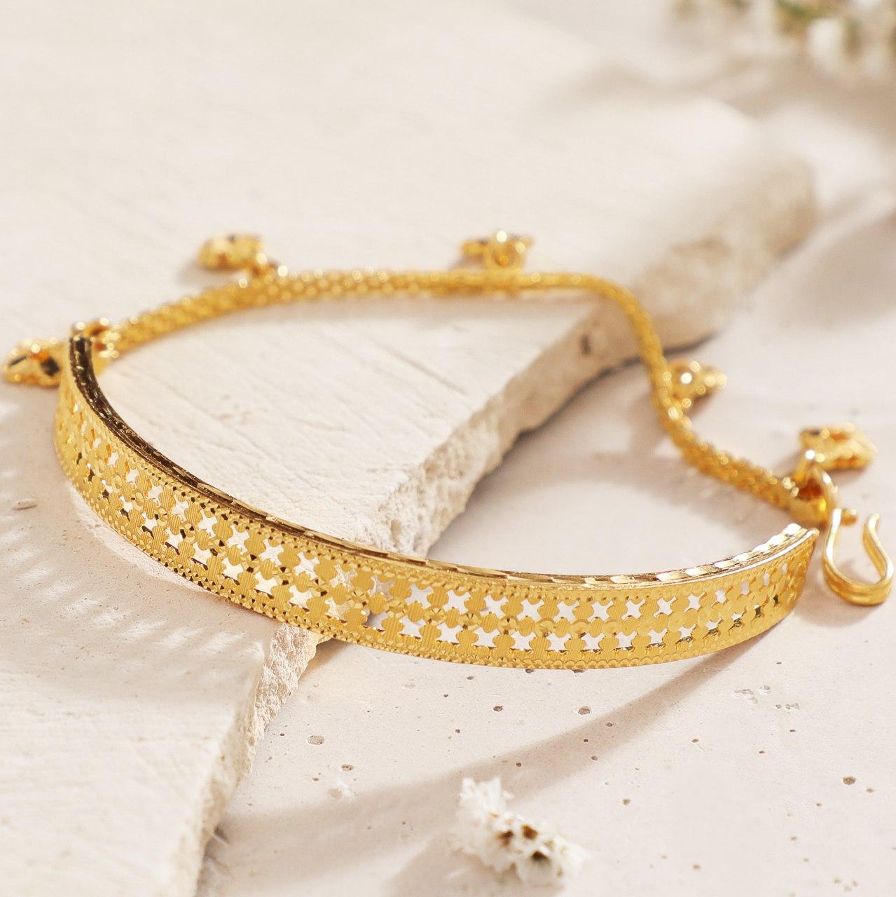 latest gold bracelet designs with weight  22kt gold bracelet  Single  Bracelet For Women  22kt gold bracelet Fancy jewellery Bracelet designs