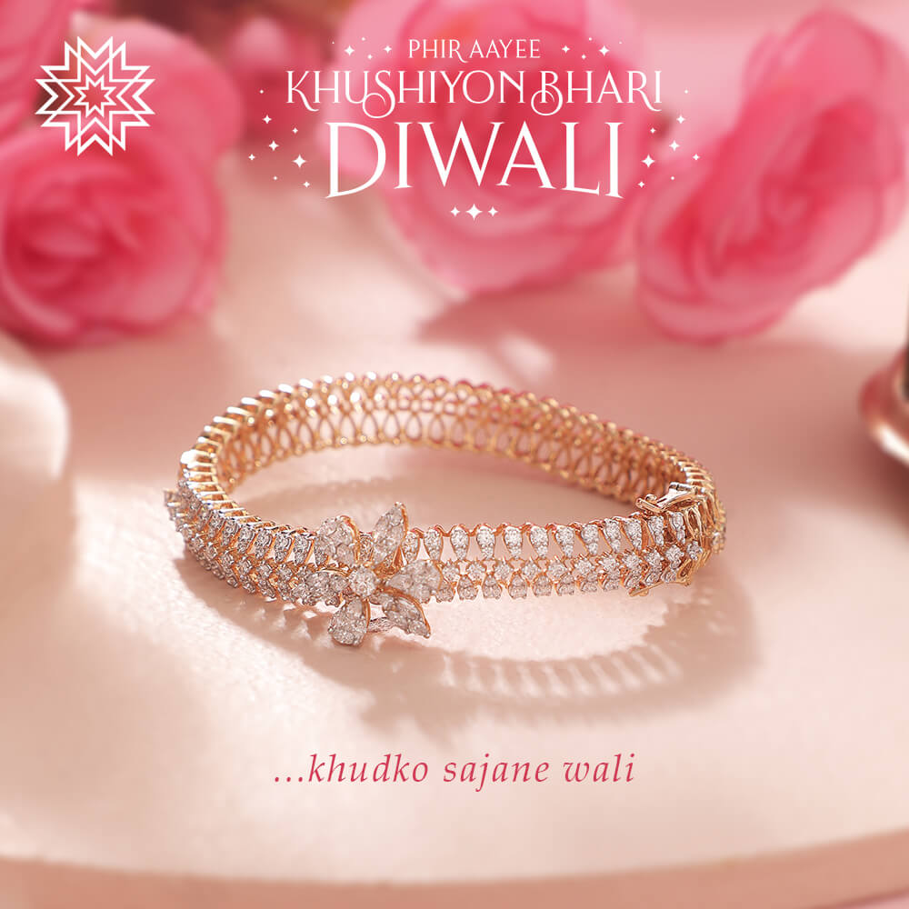 Manubhai Real Diamond Bangle