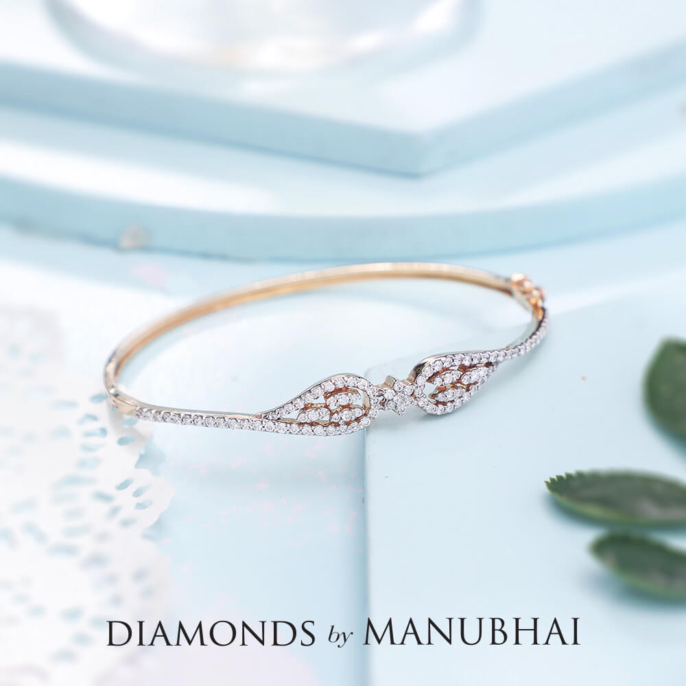 Manubhai Real Diamond Bangle