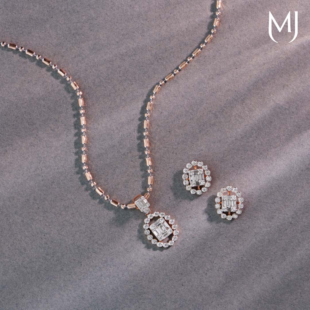 Buy Real Diamond Pendant set(18K)