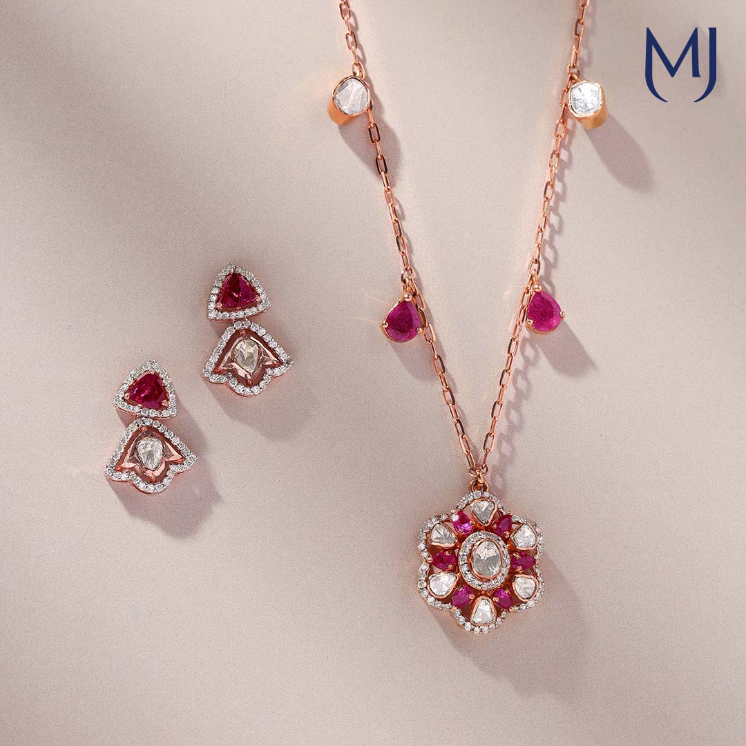 Buy POLKI PENDANT SET(18K)