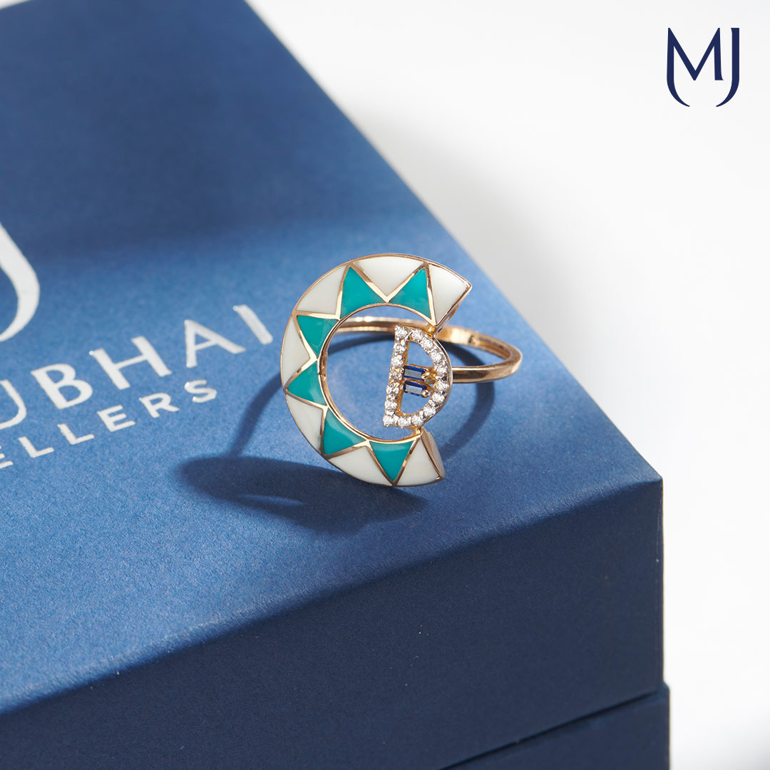 18 KT Ocean Foam Gold Ring