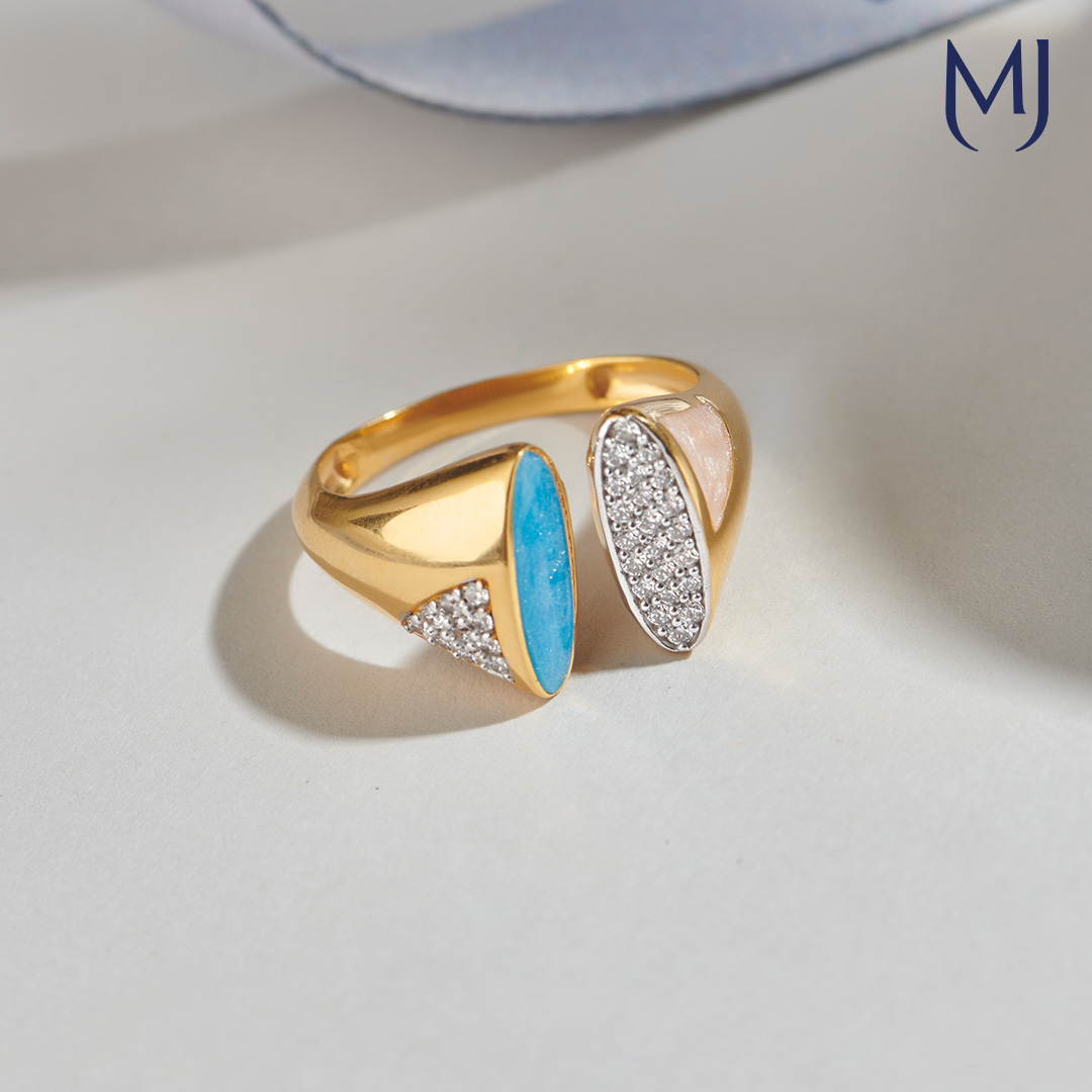 22 KT Frozen Gold Ring