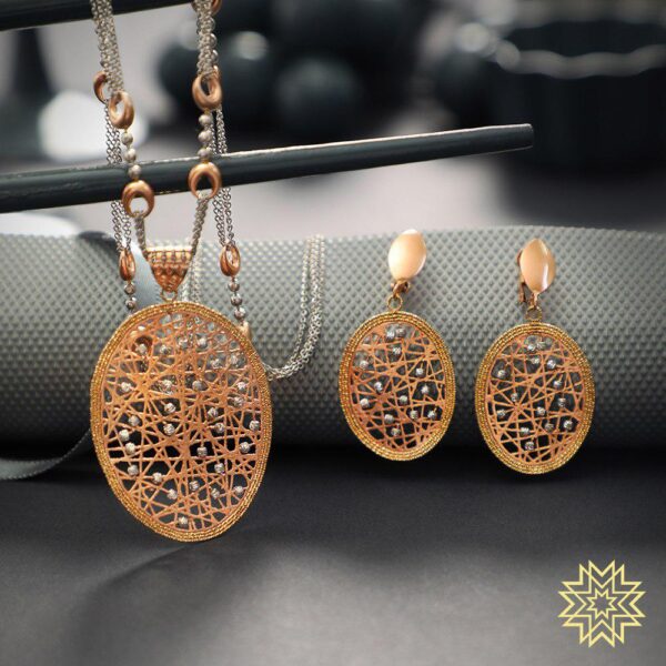 Manubhai Gold PENDANT SET