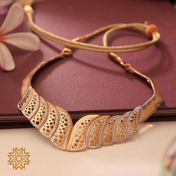 Unique Contemporary Gold Choker Necklace