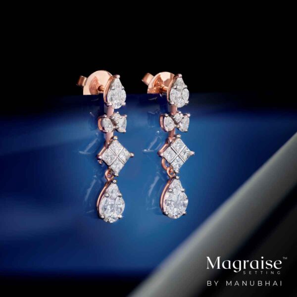 Real diamond earrings