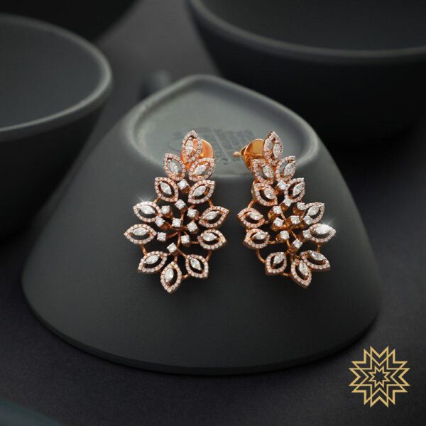 Manubhai Real Diamond Earrings