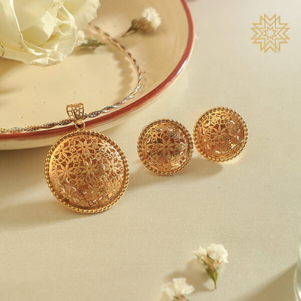 Manubhai Gold PENDANT SET