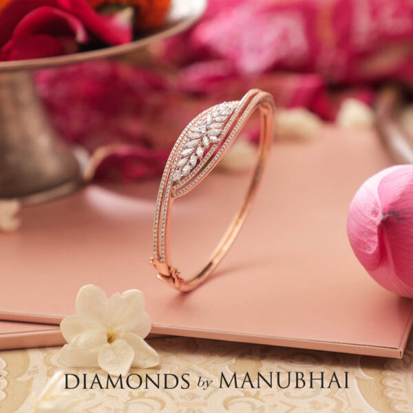 Manubhai Real Diamond Bangle