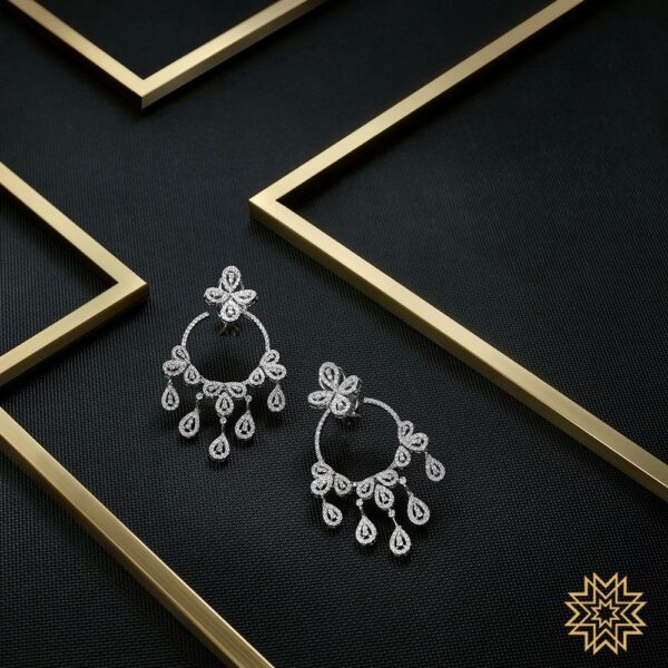 Manubhai Real Diamond Earrings
