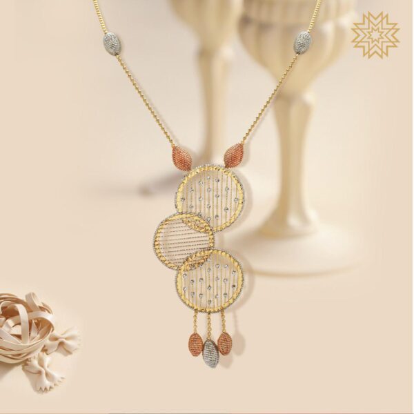 Single Chain Delicate Gold Necklace Set
