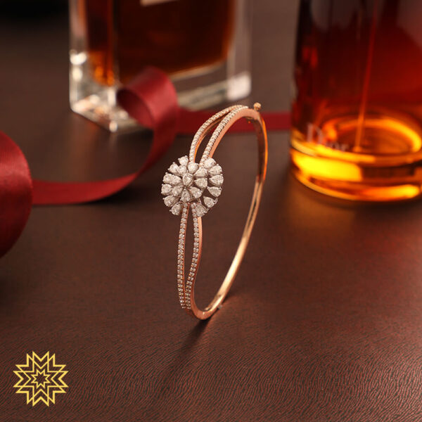 Manubhai Real Diamond Bangle