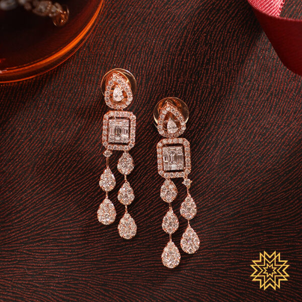 Manubhai Real Diamond Earrings