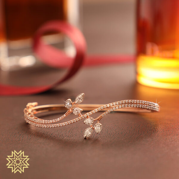Manubhai Real Diamond Bangle