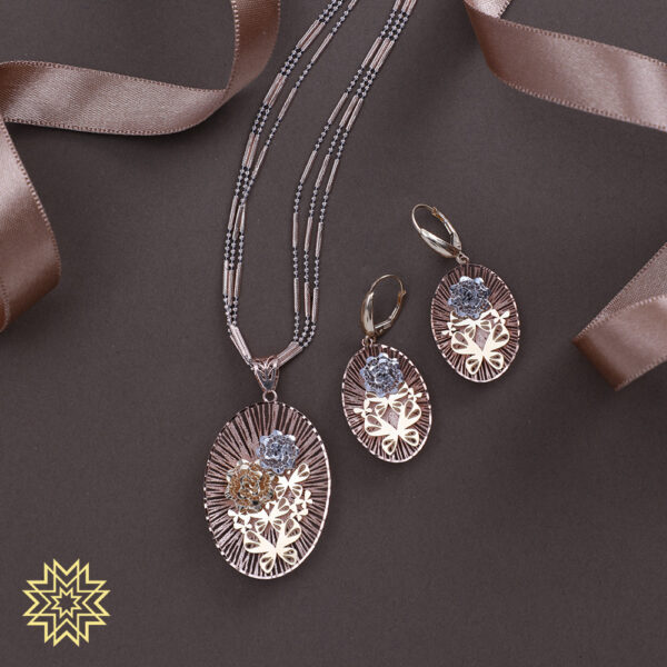 Manubhai Gold PENDANT SET
