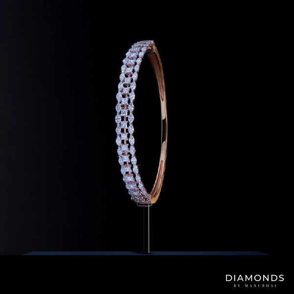 Real diamond bangle