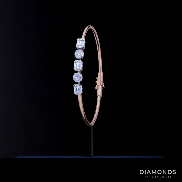 Real diamond bangle