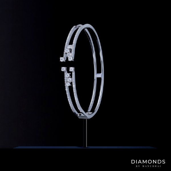 Real diamond bangle