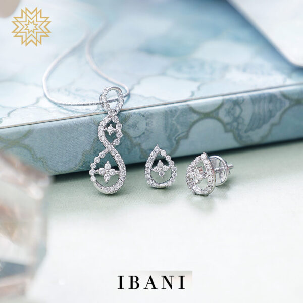 Manubhai Real Diamond PENDANT SET