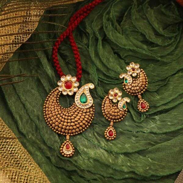 Manubhai Antique PENDANT SET