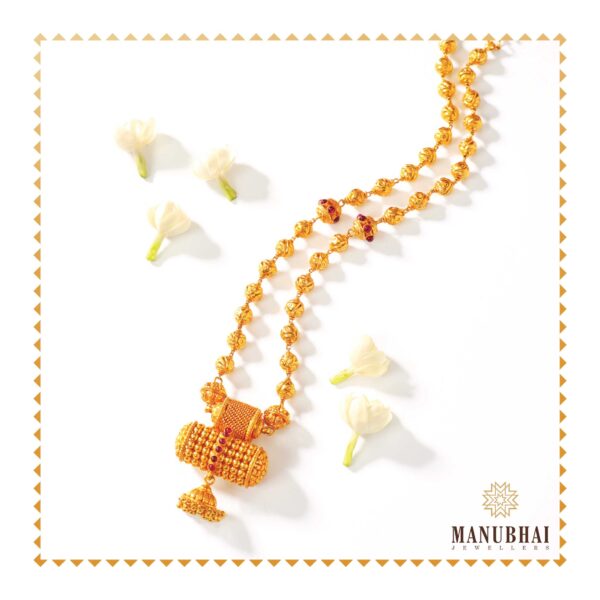 Delicate Yellow Bormaal Necklace Set