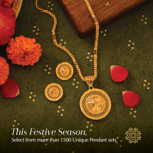 Manubhai Gold PENDANT SET