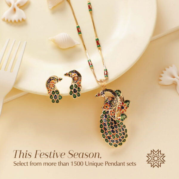 Manubhai Gold PENDANT SET