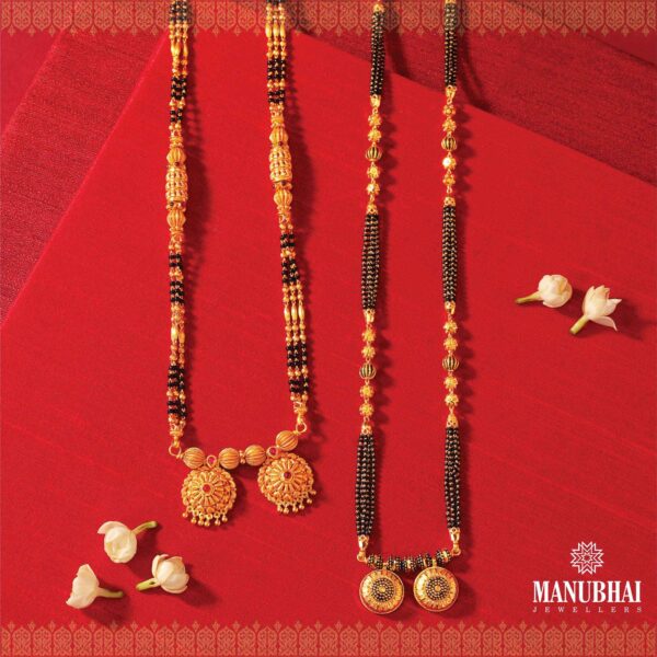Traditional 2 Vati Gold Marathi Mangalsutra