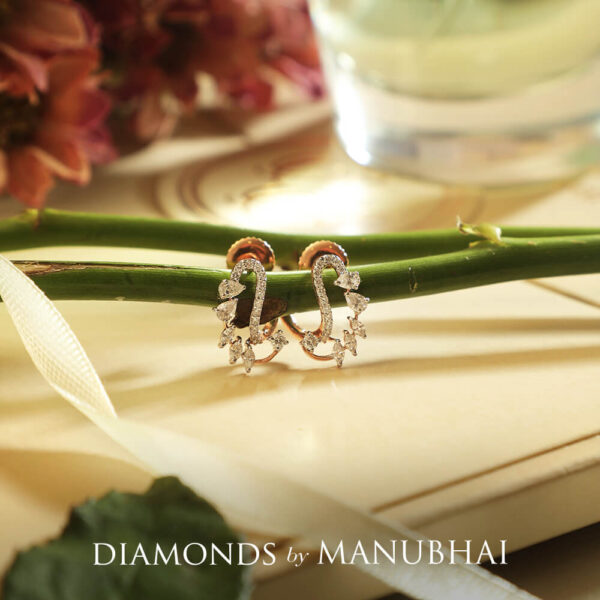 Manubhai Real Diamond Earrings