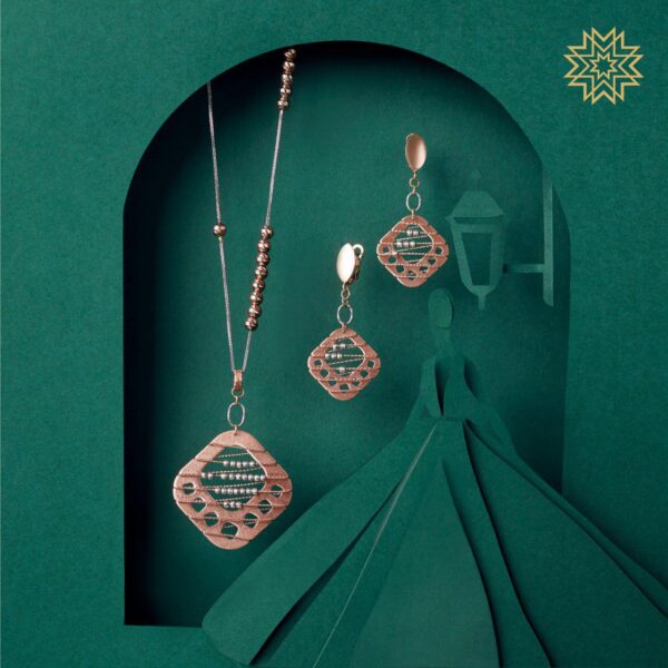 Manubhai Gold PENDANT SET
