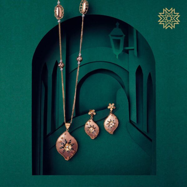 Manubhai Gold PENDANT SET