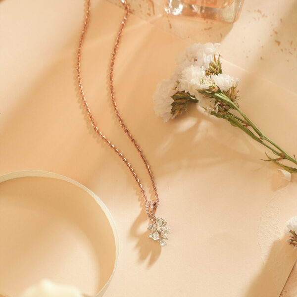 Manubhai Real Diamond PENDANT SET