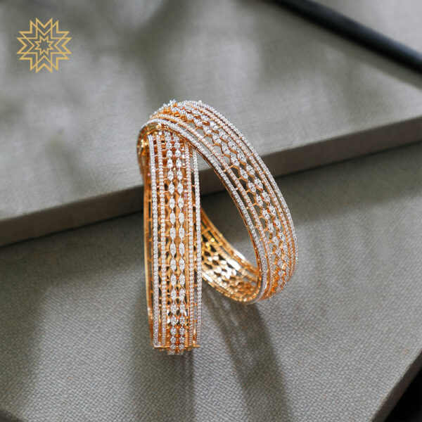 Manubhai Real Diamond Bangle