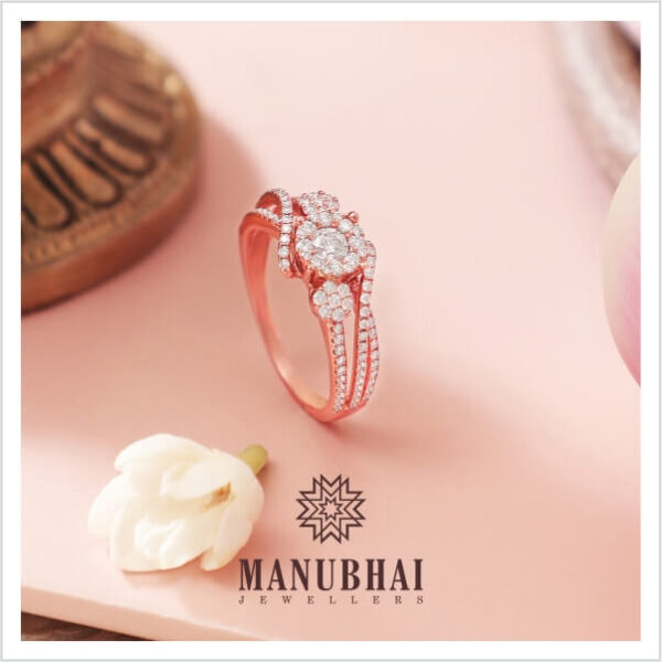 Manubhai Real Diamond Ring