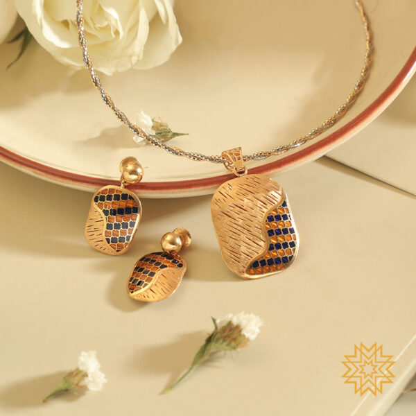 Manubhai Gold PENDANT SET