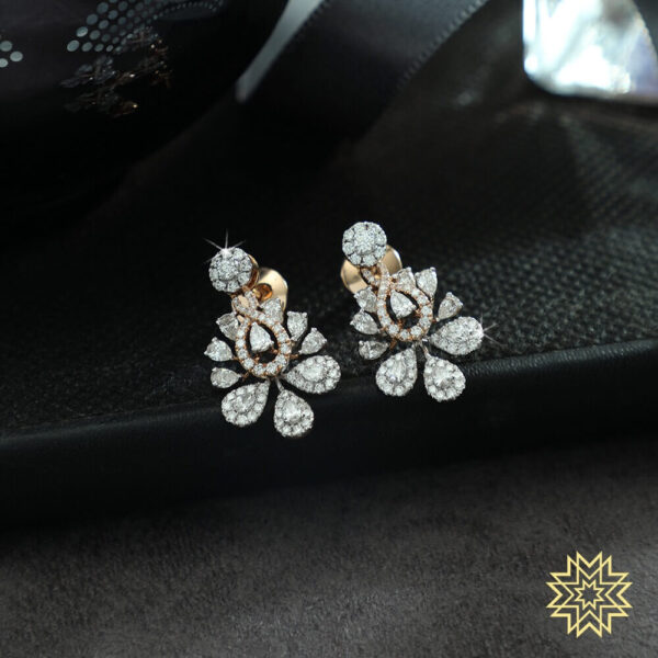 Manubhai Real Diamond Earrings