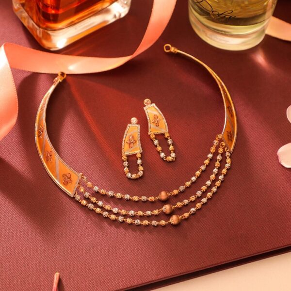 3 Layer Classic Gold Choker Necklace Set
