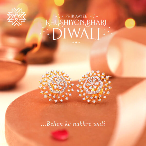 Manubhai Real Diamond Earrings