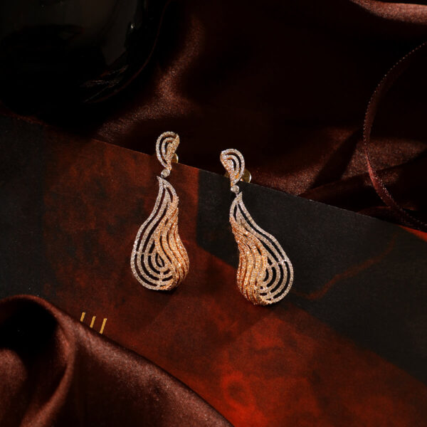 Manubhai Real Diamond Earrings