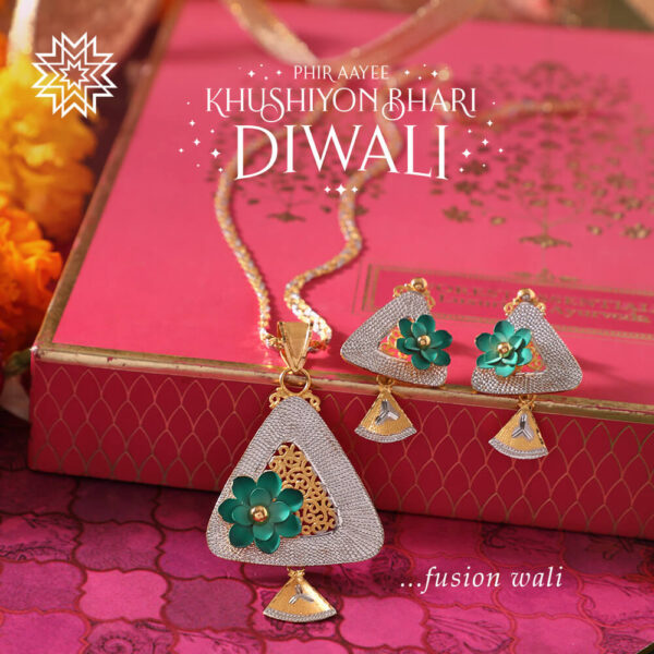Manubhai Gold PENDANT SET