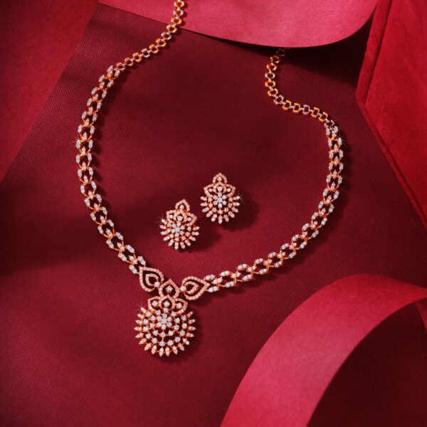 Diamond necklace set