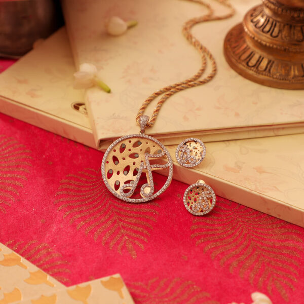 Manubhai Gold PENDANT SET