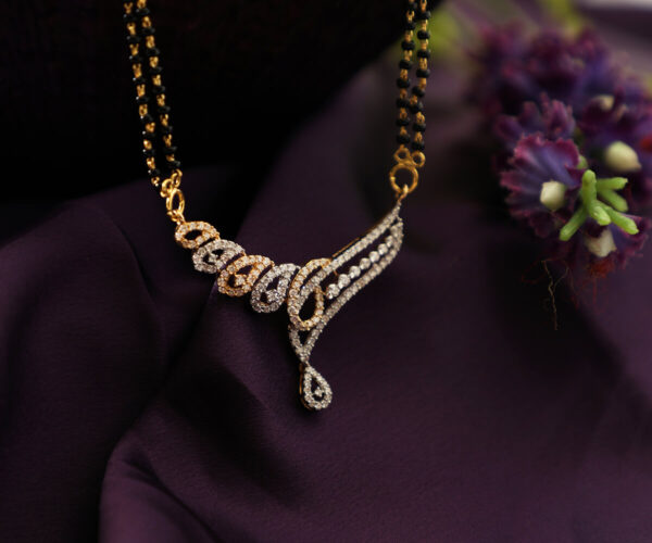 Manubhai Real Diamond Mangalsutra