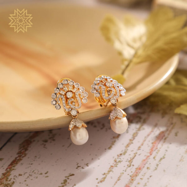 Manubhai Real Diamond Earrings