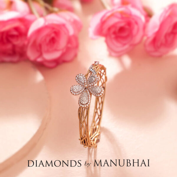 Manubhai Real Diamond Bangle